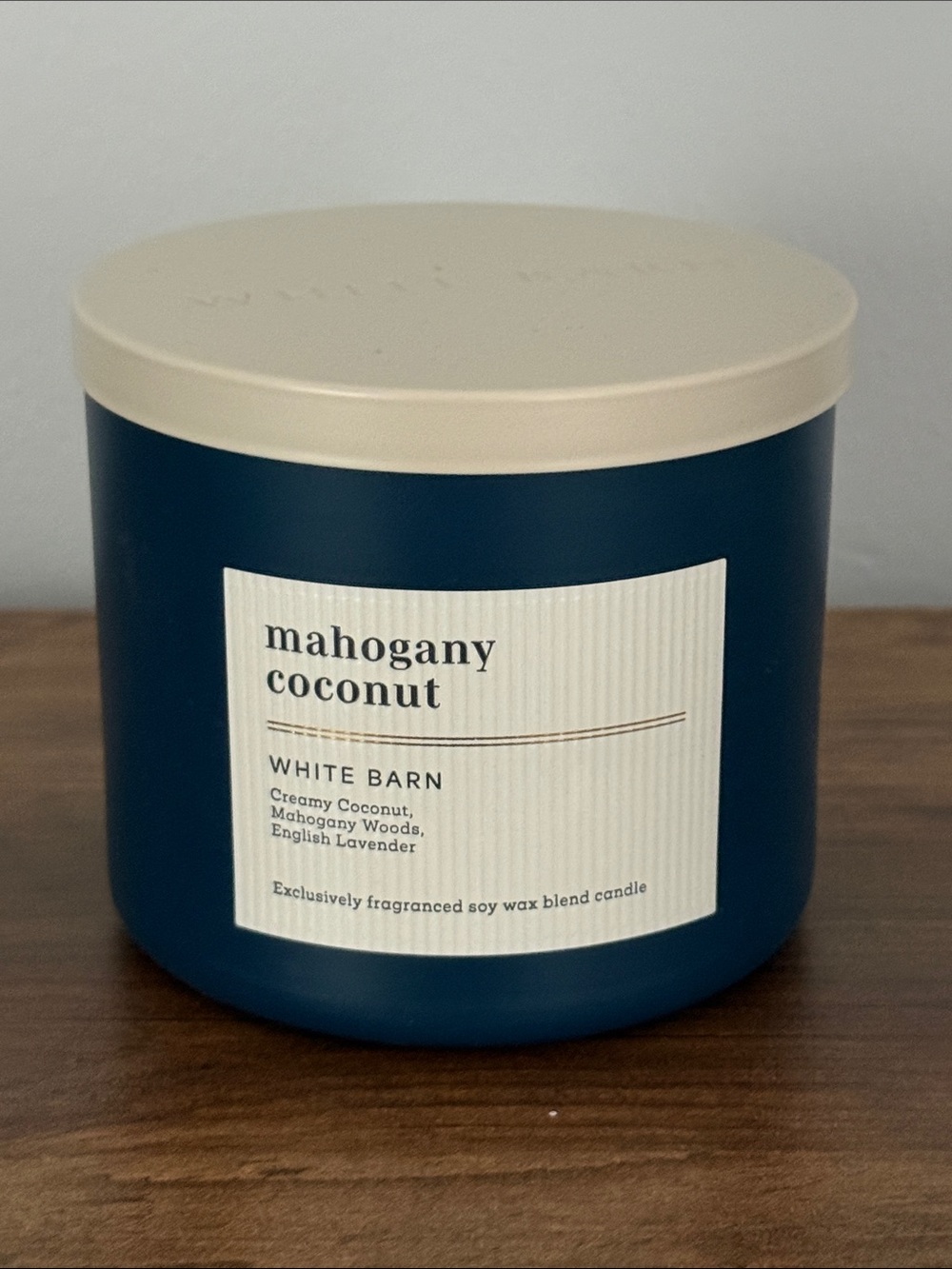 White Barn Mahogany Coconut 3-Wick Candle